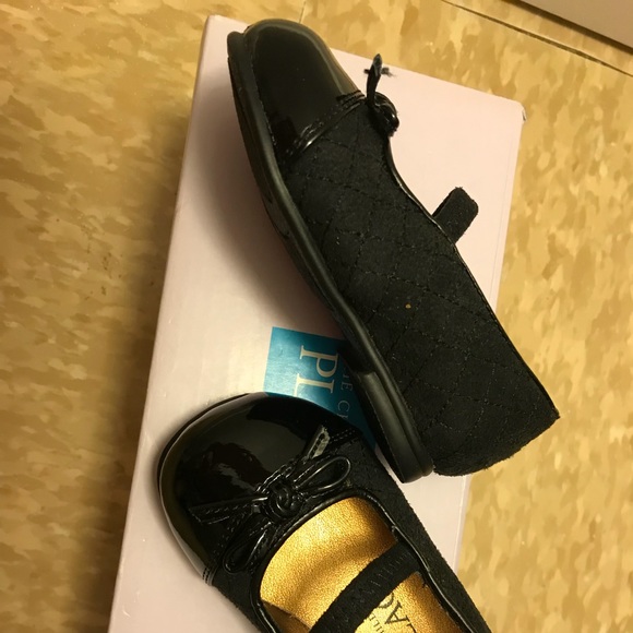 The Children’s Place Black Ballet Flats for Girls, size 3 - Picture 3 of 8
